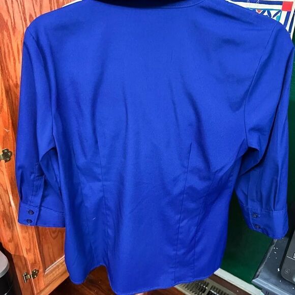 EUC Style & Co. Petite Medium Cobalt Blue Top #007 - Picture 5 of 7